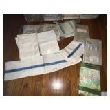 PULLMAN TRAIN CAR TOWELS PAIR AND PILLOWCASES