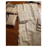 CROCHETED PILLOWCASES BEIGE AND WHITE CASES