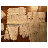 ROOSTER HANKIES 7 RECTANGLE SHAPE, 4 SMALL, 2