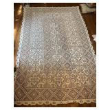 CROCHET PILLOWCASES, RUNNERS - 59" X 62"