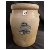 3 GALLON CROCK - HAS CHIPS ON SIDES - ELEPHANT