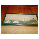 SAIL BOATS 39.5 X 15.5" PRINT