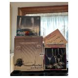 HANDLED ICE BUCKET, MIRAGE ROUND BOWL IN BOXES