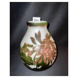 GALLE STYLE VASE, BELIEVED REPRODUCTION, 9" HIGH