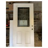 HALF LIGHT, DECORATIVE GLASS PANEL FRONT ENTRY