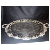 SILVER PLATE SERVING TRAY 27.5 L X 18.5 W EPNS