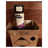 FLAT BLACK INTERIOR EXTERIOR SPRAY ENAMEL FIVE