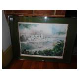 SIGNED AND NUMBER FRAMED PRINT OF PITTSBURGH