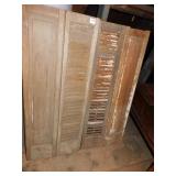 2 BIFOLD LOUVERED DOORS, 43X18