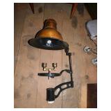 LARGE COPPER GAS LIGHT FIXTURE, 34X20