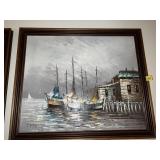 PAINTING ON CANVAS 22" X 26" T. SIN - WITH