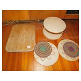 LAZY SUSAN CUTTING BOARD, STARS