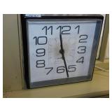 HOWARD MILLER ELECTRIC CLOCK 9"X9"