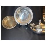 SILVERPLATE SERVING PIECES SHEFFIELD COVERED