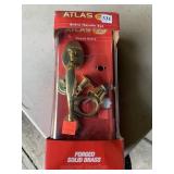 ATLAS FRONT DOOR ENTRY HANDLE SET SOLID BRASS