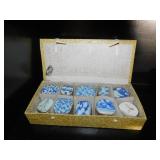 10 SILVERPLATE TRINKET BOXES