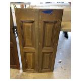 39X21 SOLID WOOD BI FOLD DOOR SMALL