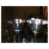 2 SILVERPLATE MEDIUM BOWLS ONEIDA