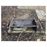 IRON TROUGH 26" W X 17" D X 6" H