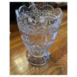 BOHEMIA 9.5" ETCHED VASE