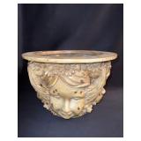 FIBERGLASS FLOWERPOT WITH 4 WOMEN