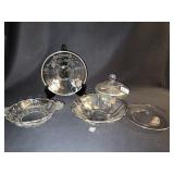 SILVER OVERLAY 50TH ANNIV. HANDLED BOWL, 25TH AN.