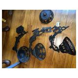 CAST IRON OIL LAMP HOLDERS
