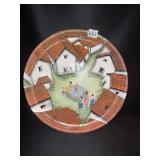 HAND PAINTED DECORATIVE PLATE FROM EL SALVADOR