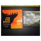 2 HARDBACK COFFEE TABLE BOOKS, ON THE EDGE
