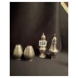 STERLING S/PEPPERS 2 PAIRS