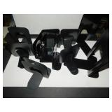 10 SETS OF BLACK METAL BOOK ENDS