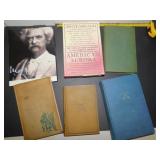 6 BOOKS BIOGRAPHY OF MARK TWAIN, AMERICAN AURORA,