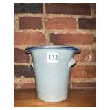 5.75" GREEN GLAZED POTTERY VASE NO SIGNATURE