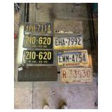 8 LICENSE PLATES, WEST VIRGINIA, PA, OH