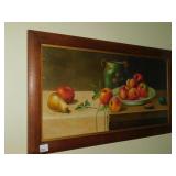 1907 FRESH FROM THE GARDEN FRAMED FRUIT PRINT 18"
