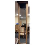 110" H - MIRRORED DOOR CABINET 22" W X 16.25" D -