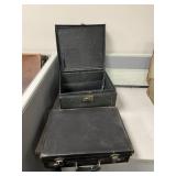 HAT BOX WOOD 16" X 14" X 12" H - WOOD ON INSIDE