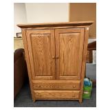 ENTERTAINMENT CABINET 57" H X 40.5" W X 28.5" D -