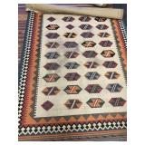 93X61 MACHINE MADE AREA RUG WITH SOUTHWEST DESIGN