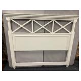 WHITE FULL/QUEEN HEADBOARD 57" H X 67" W - NO