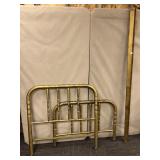 TWIN METAL BED W/ SIDE RAILS 38" H X 37" W