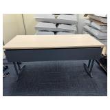 OFFICE WORKTABLE, ADJUSTABLE HEIGHT 72WX30D AS