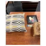 GROUP OF ACCENT PILLOW, SPANISH MOTIF STRAW