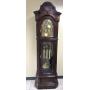 SLIGH GRANDFATHER CLOCK W/ BEVELED EDGE GLASS W/