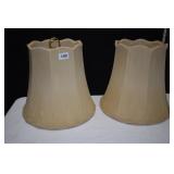 PAIR OF USED LAMP SHADES