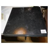3 12X12 BLACK GRANITE TILES, .5" TICK