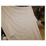 TWIN BED DUVET COVER, CREAM WITH EMBROIDERED