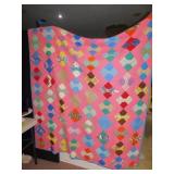 HANDMADE FULL-SIZE QUILT 70WX75