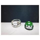 BACCARAT FRANCE 1977 THE FRANKLIN MINT GREEN