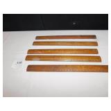 5 WOOD RULERS THE BOOK STORE